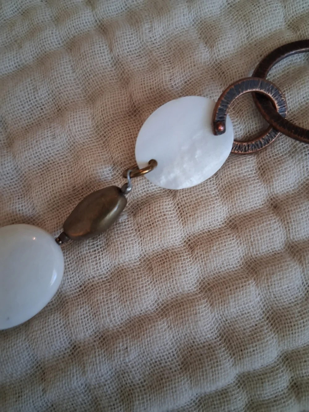 Vintage Silpada .925 Silver Stamped Pearl Necklace - Women Jewelry